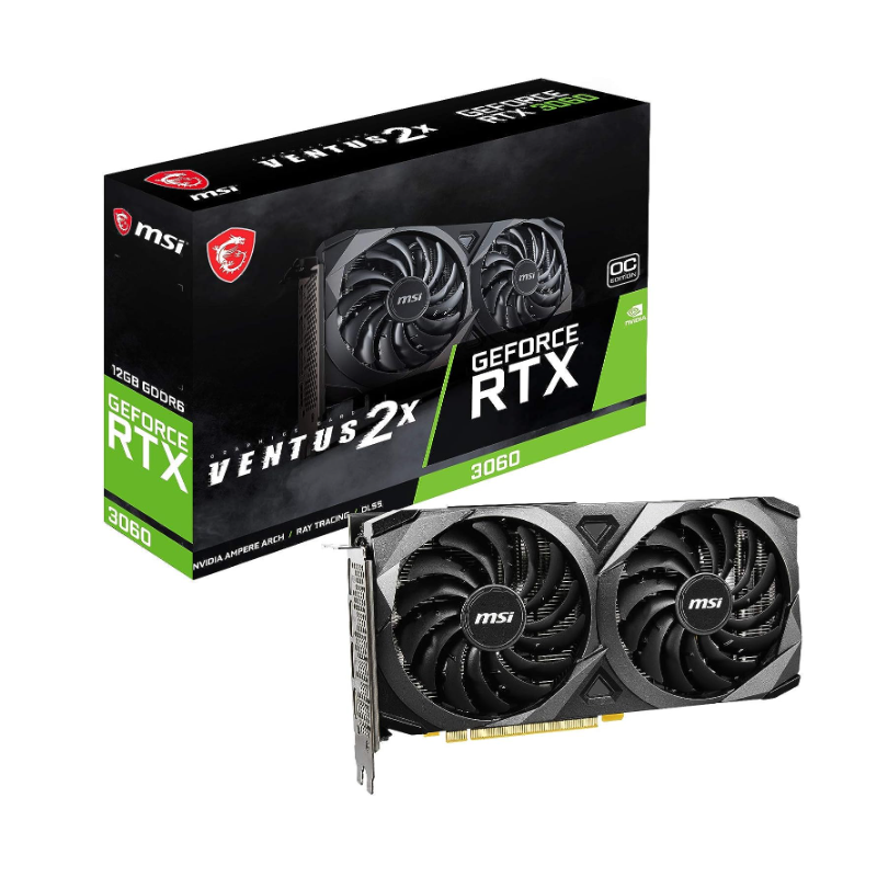 MSI Gaming GeForce RTX 3060 12GB 15 Gbps GDRR6 192-Bit HDMI/DP PCIe 4 Torx Twin Fan Ampere OC Graphics Card